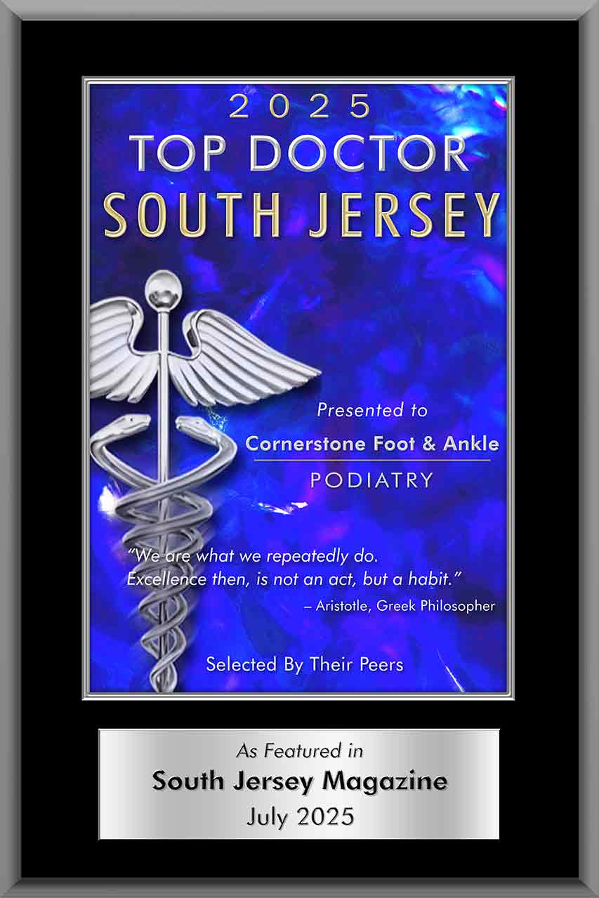 Logo Recognizing Cornerstone Foot & Ankle's affiliation with  Cornerstone Food and Ankle